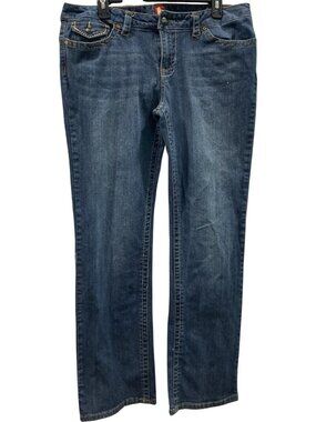 Vintage Sasson Bootcut Ooh La La Jeans size 14 Denim Western Flap Pocket Y2K